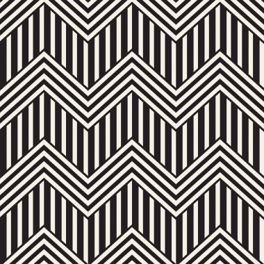 Vektör sorunsuz zikzak çizgi deseni. Şık geometrik arka plan. Yinelenen kafes arka plan