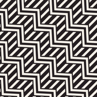 Vektör sorunsuz zikzak çizgi deseni. Şık geometrik arka plan. Yinelenen kafes arka plan