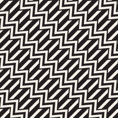 Vektör sorunsuz zikzak çizgi deseni. Şık geometrik arka plan. Yinelenen kafes arka plan