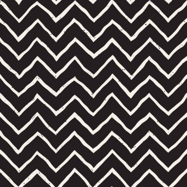 Elle çizilmiş stil seamless modeli. Soyut geometrik döşeme arka plan siyah ve beyaz. Vektör doodle hat kafes