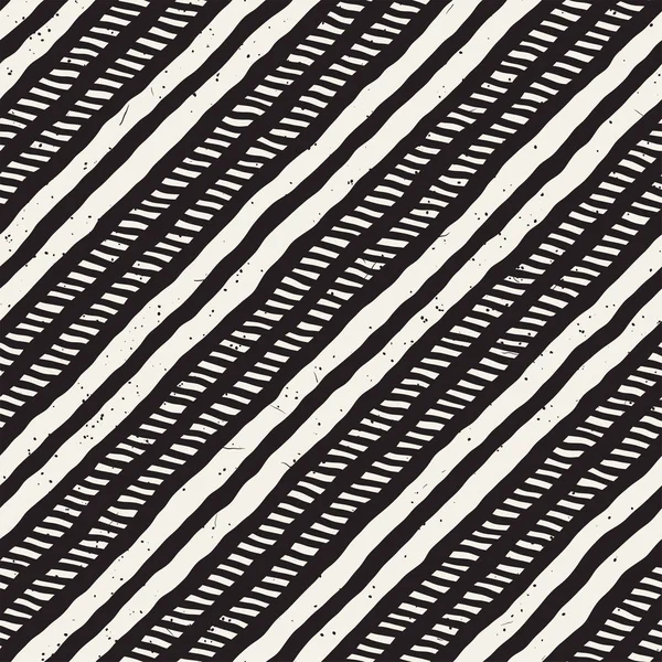 Elle çizilmiş stil seamless modeli. Soyut geometrik döşeme arka plan siyah ve beyaz. Vektör doodle hat kafes