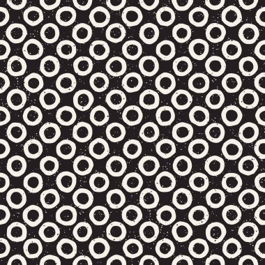 El ile Seamless Modeli hatları çizilmiş. Arka plan serbest fırça darbeleriyle. Siyah ve beyaz doku. Kağıt ambalaj için süsleme.