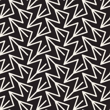 Soyut geometrik desen çizgili satırlar. Sorunsuz vektör ackground. Siyah ve beyaz kafes doku.