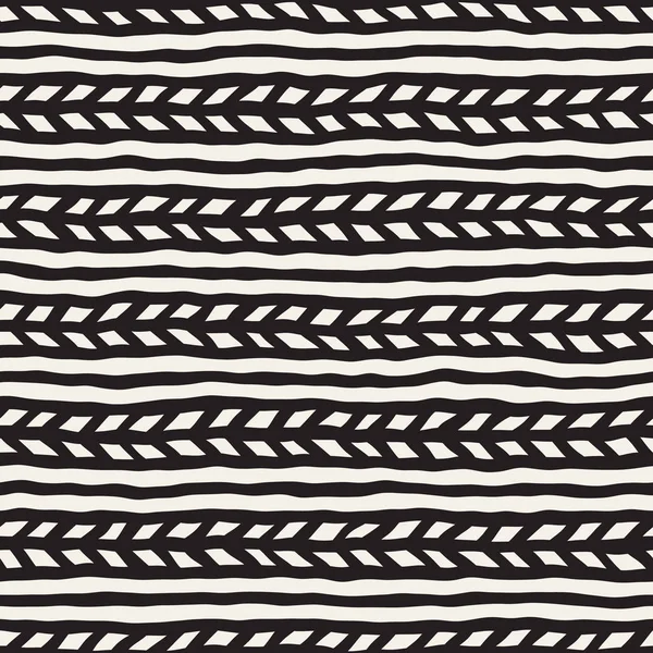 Elle çizilmiş stil seamless modeli. Soyut geometrik döşeme arka plan siyah ve beyaz. Vektör doodle hat kafes