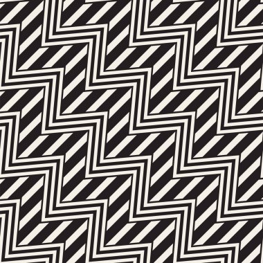 Vektör sorunsuz zikzak çizgi deseni. Şık geometrik arka plan. Yinelenen kafes arka plan
