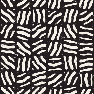 Serbest Seamless modeli. Vektör soyut kaba hatları arka plan. Elle çizilmiş vuruş.