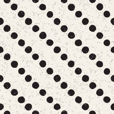 El ile Seamless Modeli hatları çizilmiş. Arka plan serbest fırça darbeleriyle. Siyah ve beyaz doku. Kağıt ambalaj için süsleme.