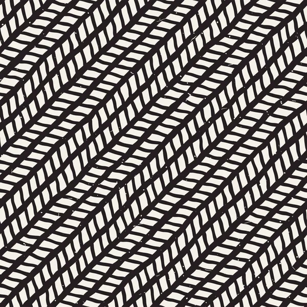Elle çizilmiş stil seamless modeli. Soyut geometrik döşeme arka plan siyah ve beyaz. Vektör doodle hat kafes