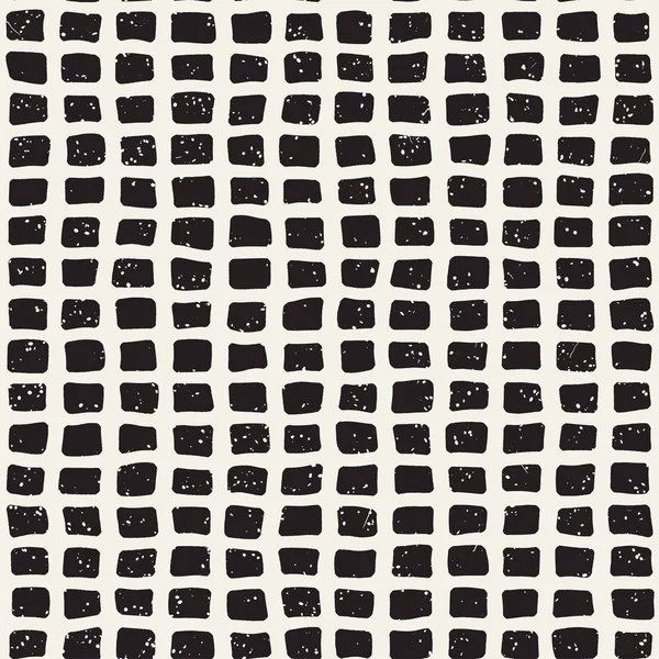 Elle çizilmiş stil seamless modeli. Soyut geometrik döşeme arka plan siyah ve beyaz. Vektör doodle hat kafes