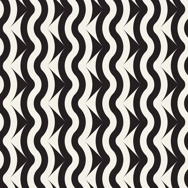 Soyut geometrik desen çizgili satırlar. Sorunsuz vektör ackground. Siyah ve beyaz kafes doku.