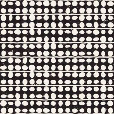 Elle çizilmiş stil etnik seamless modeli. Arka plan siyah ve beyaz soyut geometrik şekiller.