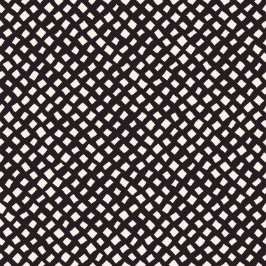 Elle çizilmiş stil etnik seamless modeli. Arka plan siyah ve beyaz soyut geometrik şekiller.