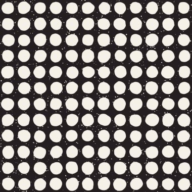 El ile Seamless Modeli hatları çizilmiş. Arka plan serbest fırça darbeleriyle. Siyah ve beyaz doku. Kağıt ambalaj için süsleme.