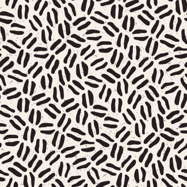Serbest Seamless modeli. Vektör soyut kaba hatları arka plan. Elle çizilmiş vuruş.
