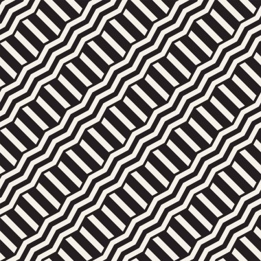 Vektör sorunsuz zikzak çizgi deseni. Şık geometrik arka plan. Yinelenen kafes arka plan