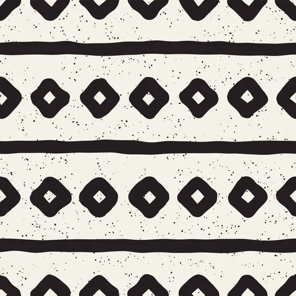 El ile Seamless Modeli hatları çizilmiş. Arka plan serbest fırça darbeleriyle. Siyah ve beyaz doku. Kağıt ambalaj için süsleme.