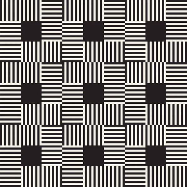 Абстрактний геометричний візерунок зі смугами, лініями. Безшовний векторний набій. текстура чорно-білої решітки . — стоковий вектор