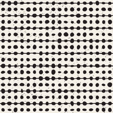 Elle çizilmiş stil etnik seamless modeli. Arka plan siyah ve beyaz soyut geometrik şekiller.