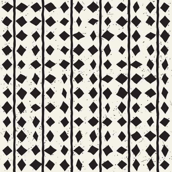 Elle çizilmiş stil etnik seamless modeli. Arka plan siyah ve beyaz soyut geometrik şekiller.