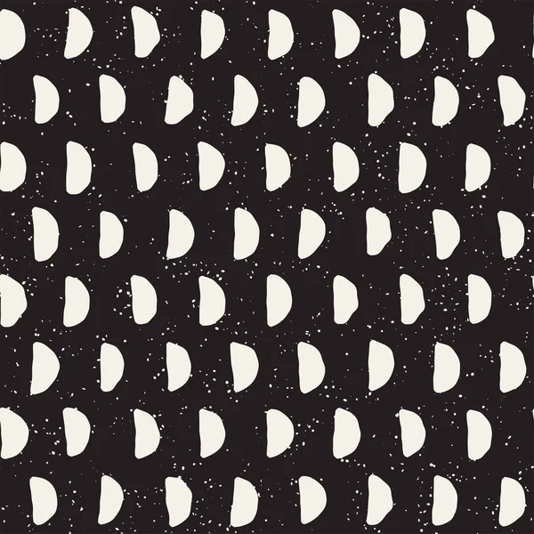 El ile Seamless Modeli hatları çizilmiş. Arka plan serbest fırça darbeleriyle. Siyah ve beyaz doku. Kağıt ambalaj için süsleme.