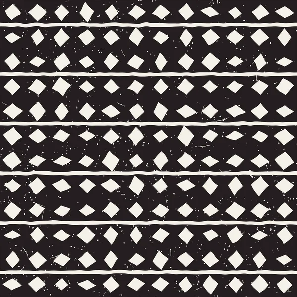 Elle çizilmiş stil etnik seamless modeli. Arka plan siyah ve beyaz soyut geometrik şekiller.