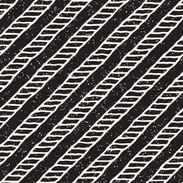 Elle çizilmiş seamless modeli. Soyut geometrik döşeme arka plan siyah ve beyaz. Vektör şık doodle hat kafes