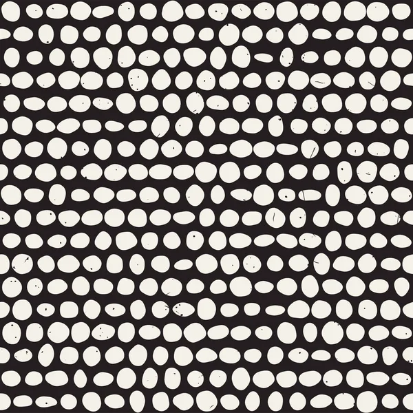 Ручний намальований етнічний безшовний візерунок. Абстрактні геометричні фігури фон в чорно-білому . — стоковий вектор