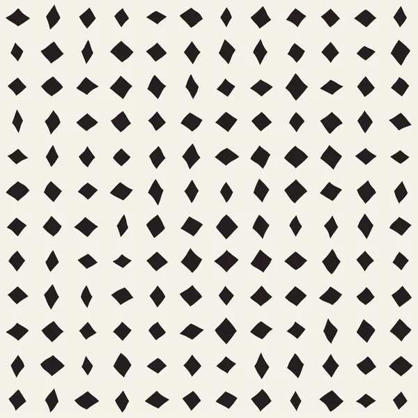 手牵引的式民族无缝模式。抽象几何形状在黑色和白色背景. — 图库矢量图片