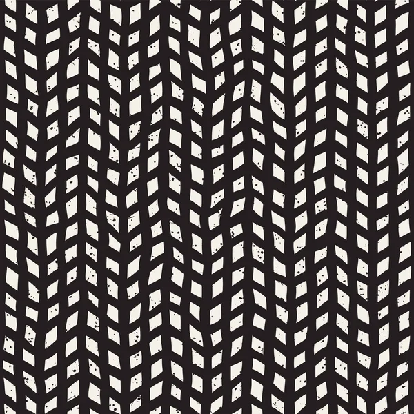 Elle çizilmiş seamless modeli. Soyut geometrik döşeme arka plan siyah ve beyaz. Vektör şık doodle hat kafes