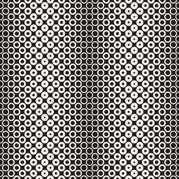 Абстрактний чорно-білий візерунок фону. Безшовний геометричний круг напівтону. Стильна сучасна текстура — стоковий вектор