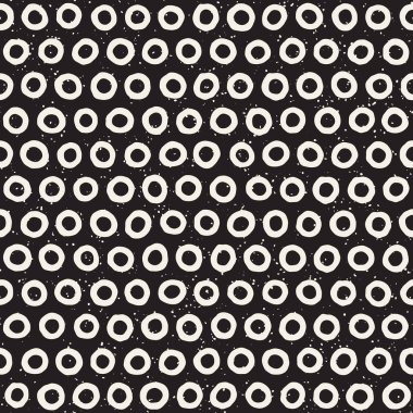 El ile Seamless Modeli hatları çizilmiş. Arka plan serbest fırça darbeleriyle. Siyah ve beyaz doku. Kağıt ambalaj için süsleme.