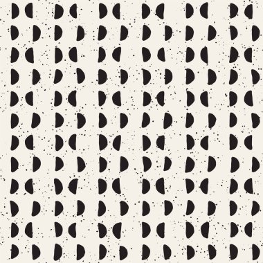 El ile Seamless Modeli hatları çizilmiş. Arka plan serbest fırça darbeleriyle. Siyah ve beyaz doku. Kağıt ambalaj için süsleme.