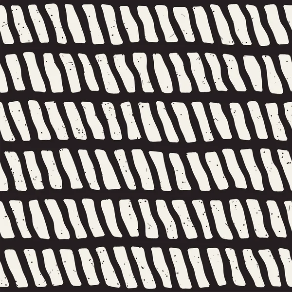 Elle çizilmiş seamless modeli. Soyut geometrik döşeme arka plan siyah ve beyaz. Vektör şık doodle hat kafes