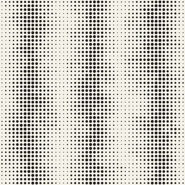 Modern Stylish Halftone Texture (em inglês). Fundo abstrato sem fim com círculos. Padrão de mosaico sem costura vetorial . — Vetor de Stock