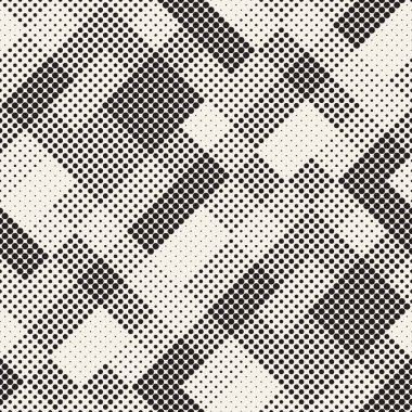 Modern şık noktalı resim doku. Daireler ile sonsuz arka plan. Vektör Dikişsiz mozaik desen.