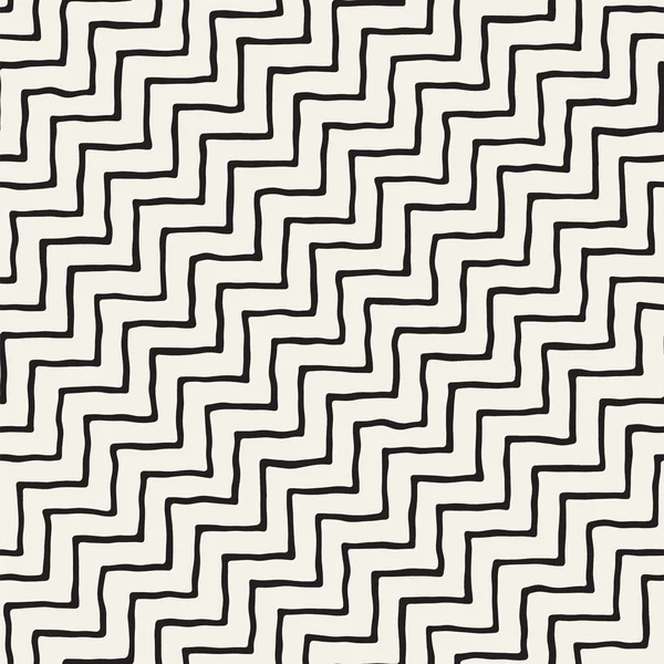 Elle çizilmiş seamless modeli. Soyut geometrik döşeme arka plan siyah ve beyaz. Vektör şık doodle hat kafes