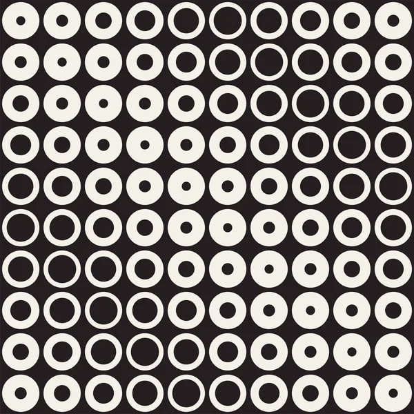 Абстрактний чорно-білий візерунок фону. Безшовний геометричний круг напівтону. Стильна сучасна текстура — стоковий вектор