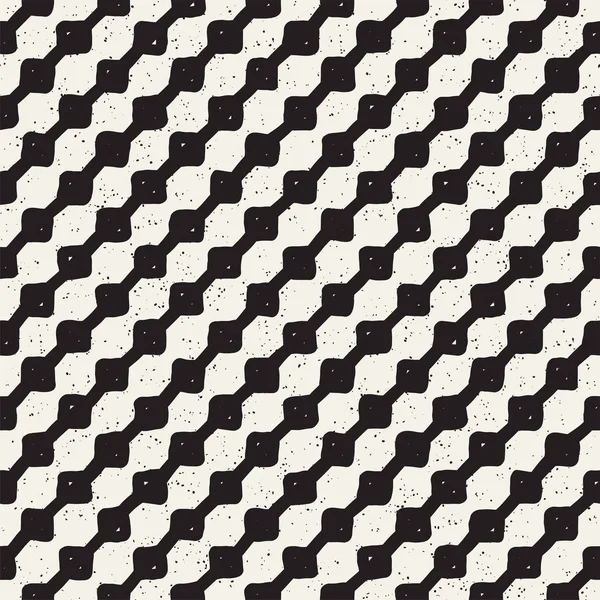 El ile Seamless Modeli hatları çizilmiş. Arka plan serbest fırça darbeleriyle. Siyah ve beyaz doku. Kağıt ambalaj için süsleme.