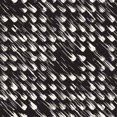 Vektör Dikişsiz desen fırça çizgileri ve vuruş. Siyah ve beyaz arka plan mürekkep elemanları ile. El doku boyalı.