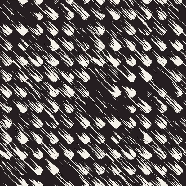 Vektör Dikişsiz desen fırça çizgileri ve vuruş. Siyah ve beyaz arka plan mürekkep elemanları ile. El doku boyalı.