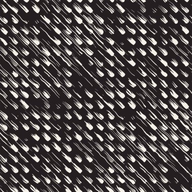 Vektör Dikişsiz desen fırça çizgileri ve vuruş. Siyah ve beyaz arka plan mürekkep elemanları ile. El doku boyalı.