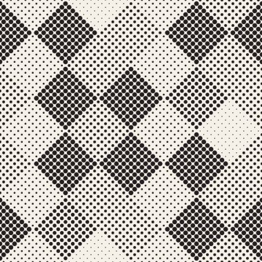 Modern şık noktalı resim doku. Daireler ile sonsuz arka plan. Vektör Dikişsiz mozaik desen.