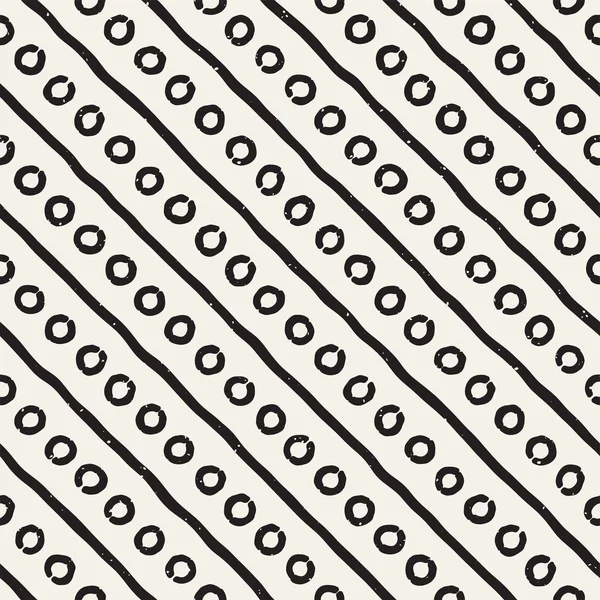 El ile Seamless Modeli hatları çizilmiş. Arka plan serbest fırça darbeleriyle. Siyah ve beyaz doku. Kağıt ambalaj için süsleme.