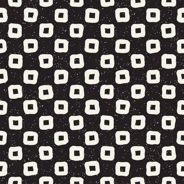 El ile Seamless Modeli hatları çizilmiş. Arka plan serbest fırça darbeleriyle. Siyah ve beyaz doku. Kağıt ambalaj için süsleme.