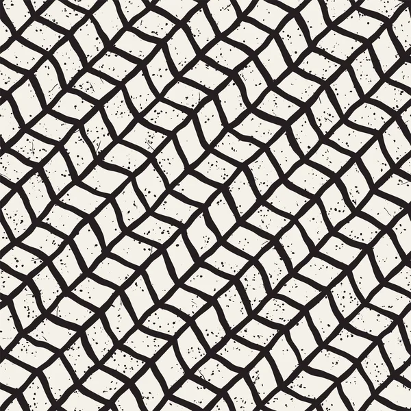 El ile Dikişsiz desen fırça darbeleriyle çizilmiş. Doodle grunge illüstrasyon mürekkep. Geometrik vektör desen.