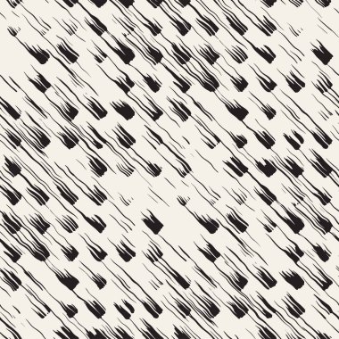 Vektör Dikişsiz desen fırça çizgileri ve vuruş. Siyah ve beyaz arka plan mürekkep elemanları ile. El doku boyalı.