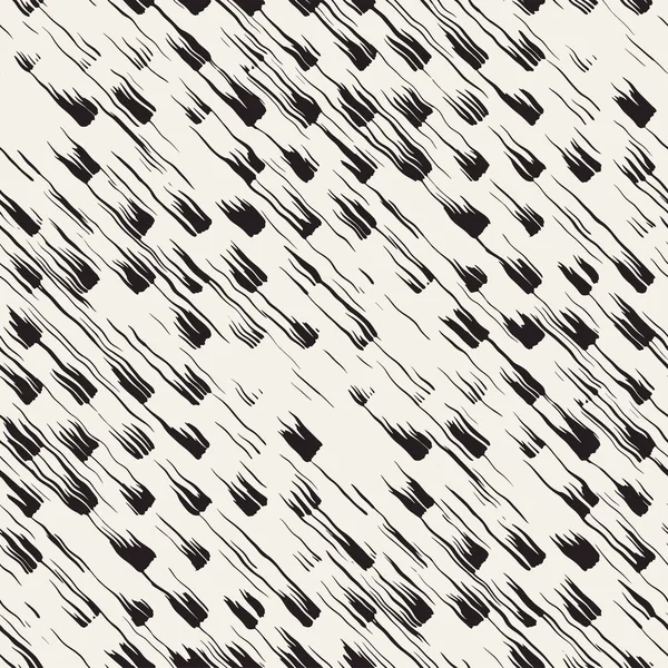 Vektör Dikişsiz desen fırça çizgileri ve vuruş. Siyah ve beyaz arka plan mürekkep elemanları ile. El doku boyalı.