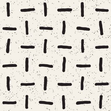 Elle çizilmiş stil etnik seamless modeli. Soyut geometrik döşeme arka plan siyah ve beyaz. Vektör Serbest doodle doku.