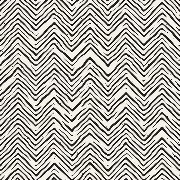 Elle çizilmiş stil seamless modeli. Soyut geometrik döşeme arka plan siyah ve beyaz. Vektör doodle hat kafes