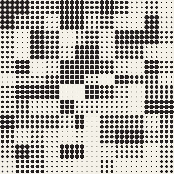 Modern şık noktalı resim doku. Rasgele daireler ile sonsuz arka plan. Vektör Dikişsiz mozaik desen.